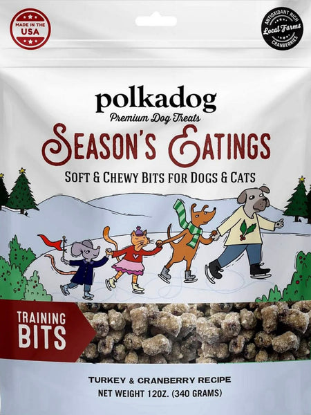 PolkaDog Season's Eatings (Turkey and Cranberry) Dog and Kitty Treats